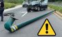 Auto derriba un poste de luz y colapsa la vialidad en el bulevar Xalapa-Coatepec