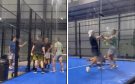Hombres se pelean dentro de un club de pádel en Boca del Río | VIDEO