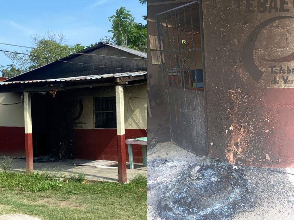 Alarma en Hidalgotitlán por fuego y hasta balazos en telebachillerato; involucran a director