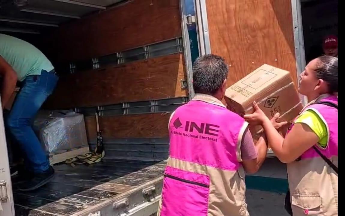 Elecciones 2025: Llega papelería electoral a OPLE de Ixhuatlán del Sureste