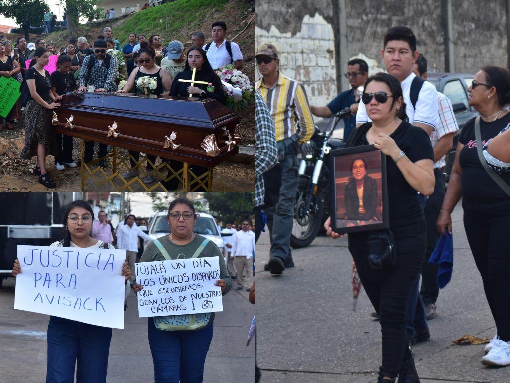En dolorosa despedida a Avisack Douglas en Acayucan, solicitan a la FGR atraer caso l VIDEO
