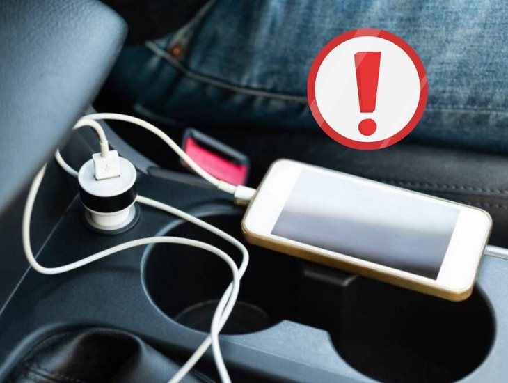 ¿Cuáles son los riesgos de cargar tu celular dentro del carro?