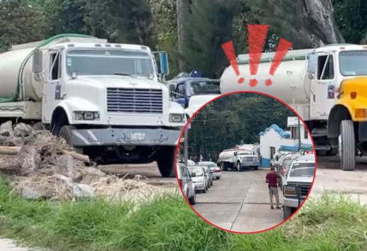 Pipas particulares acaparan agua en Xalapa, denuncian