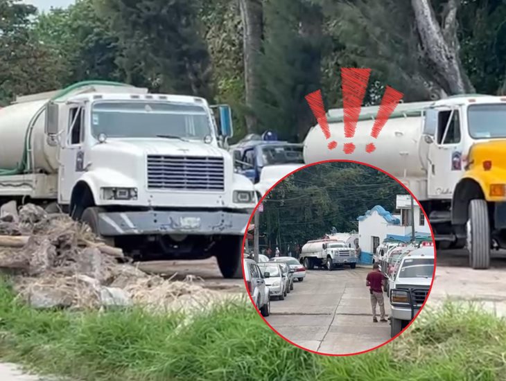 Pipas particulares acaparan agua en Xalapa, denuncian
