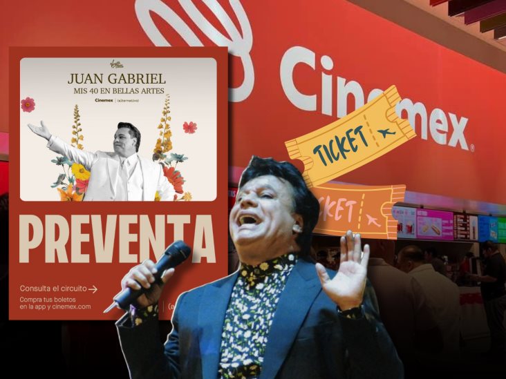 Juan Gabriel en Cinemex Xalapa: Fechas disponibles y costo de los boletos para Mis 40 en Bellas Artes 