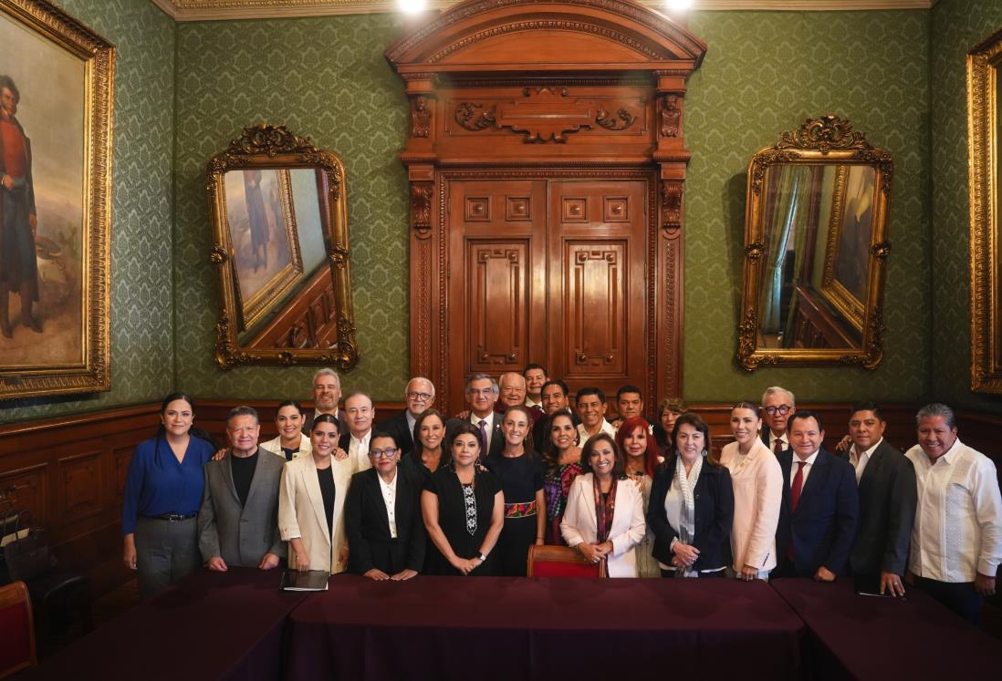 Rocío Nahle participa en reunión de gobernadores con la presidenta Claudia Sheinbaum