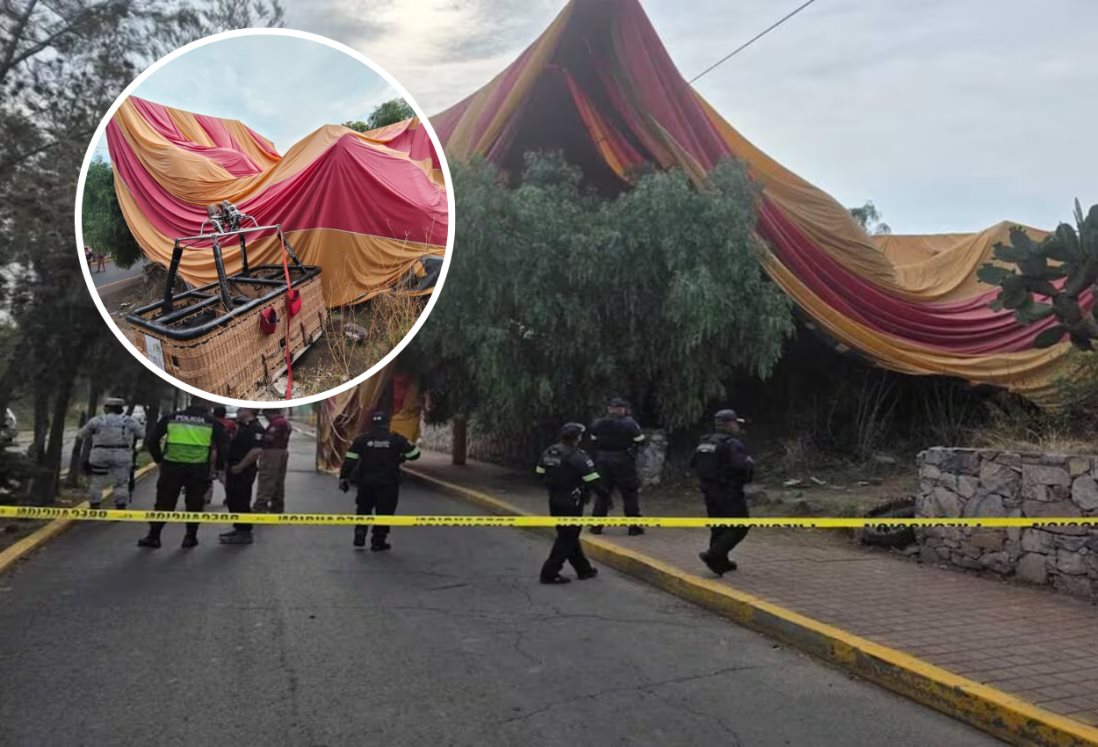 Se desploma globo aerostático en Teotihuacán; hay 12 lesionados