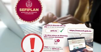Advierte Sefiplan sobre fraudes con páginas que imitan a la Oficina Virtual de Hacienda