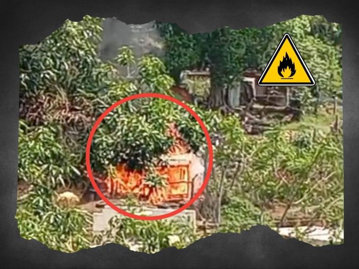 Xalapa: Incendio devora vivienda en zona invadida en predio Del Moral