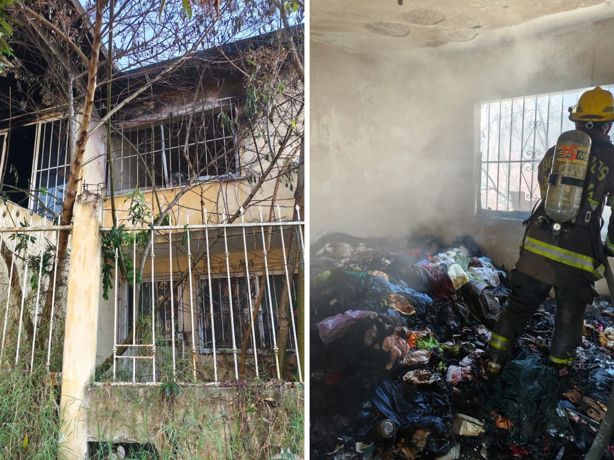 Se incendia vivienda en colonia José Vasconcelos de Xalapa