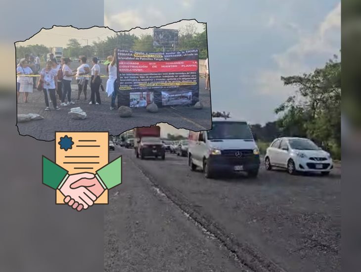 Liberan carretera Córdoba-Yanga; logran acuerdo para conclusión de escuela