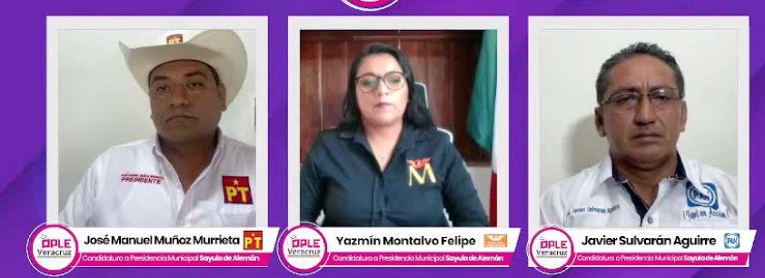 Elecciones 2025: Concluyen debates de candidatos a alcaldías en la zona Olmeca