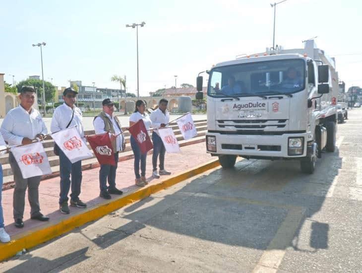 Refuerzan combate al dengue con nuevo camión recolector en Agua Dulce