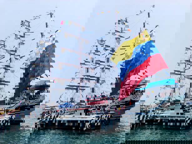 Hoy es último día para visitar el Buque Escuela Simón Bolívar de Venezuela en el puerto de Veracruz