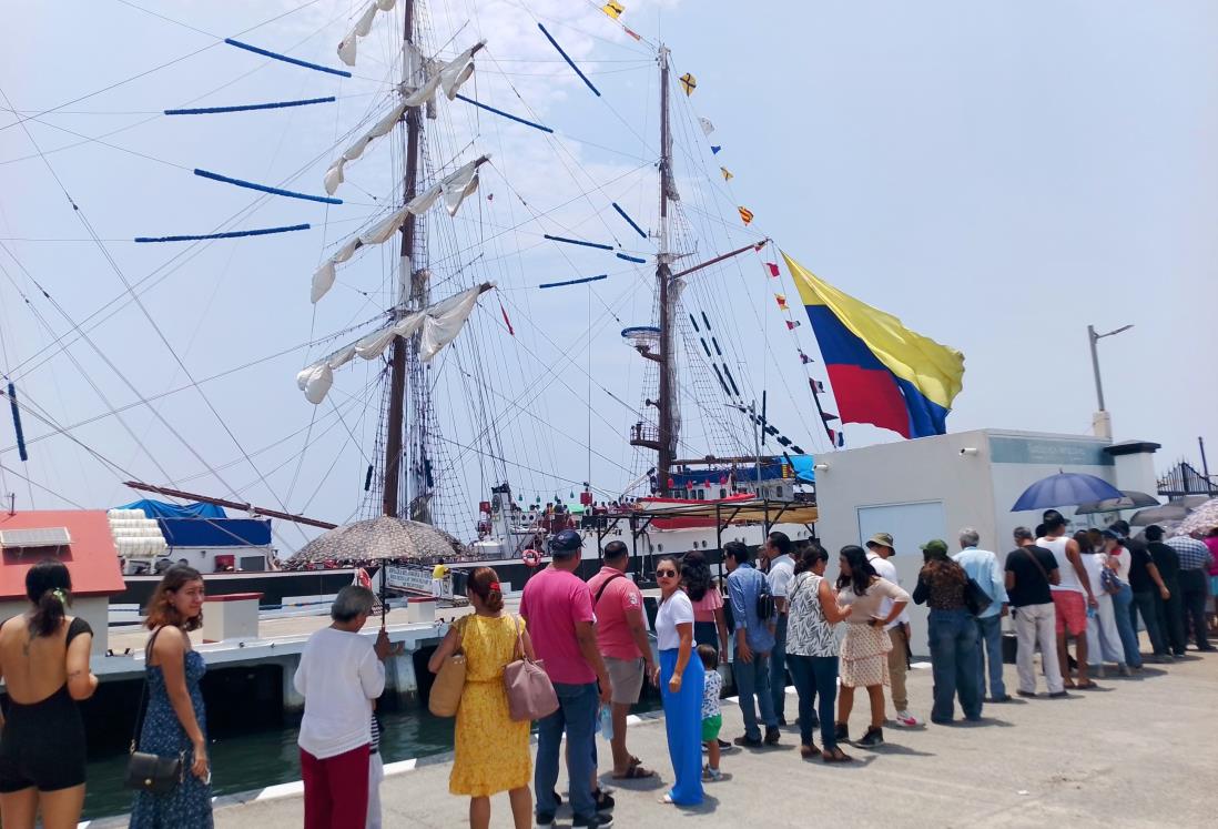 Hoy es último día para visitar el Buque Escuela Simón Bolívar de Venezuela en el puerto de Veracruz