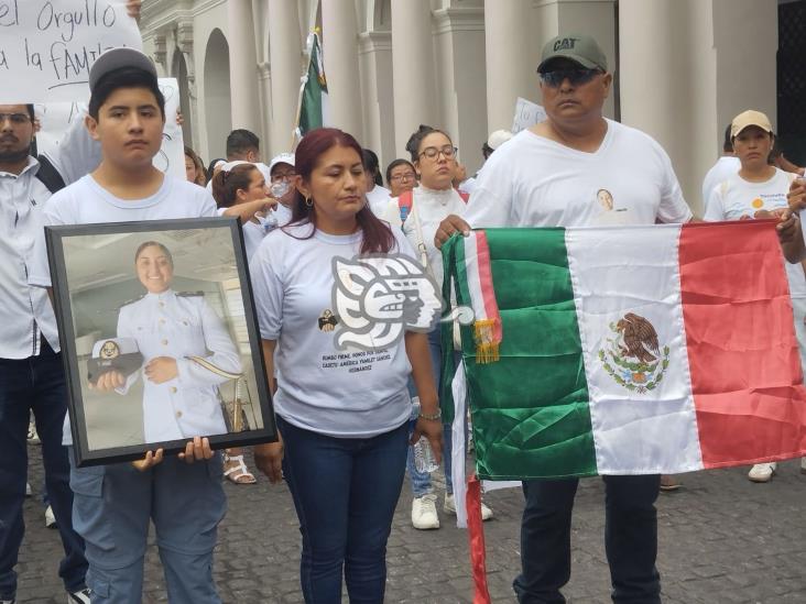 En Xalapa, honores para América Yamilet; aseguran que no fue accidente su muerte (+VIDEO)