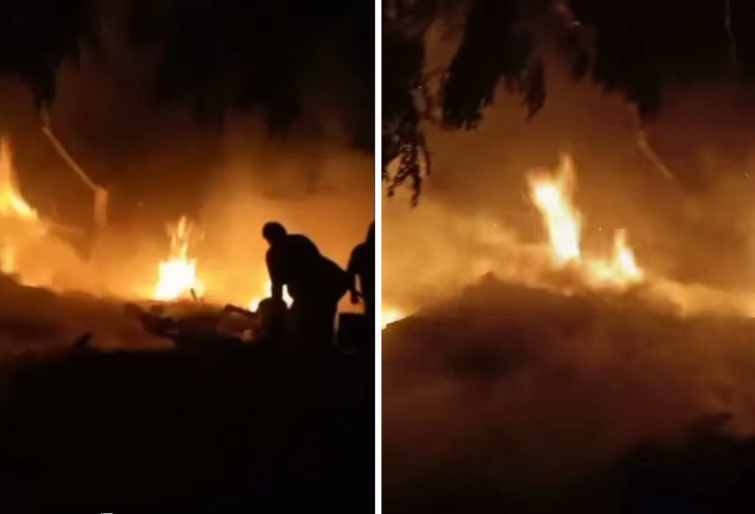 Incendio de pastizal moviliza a vecinos en la colonia Reserva III de Veracruz