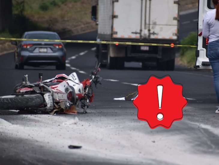 Tragedia: Motociclista pierde la vida en la carretera Xalapa-Veracruz; esto sabemos