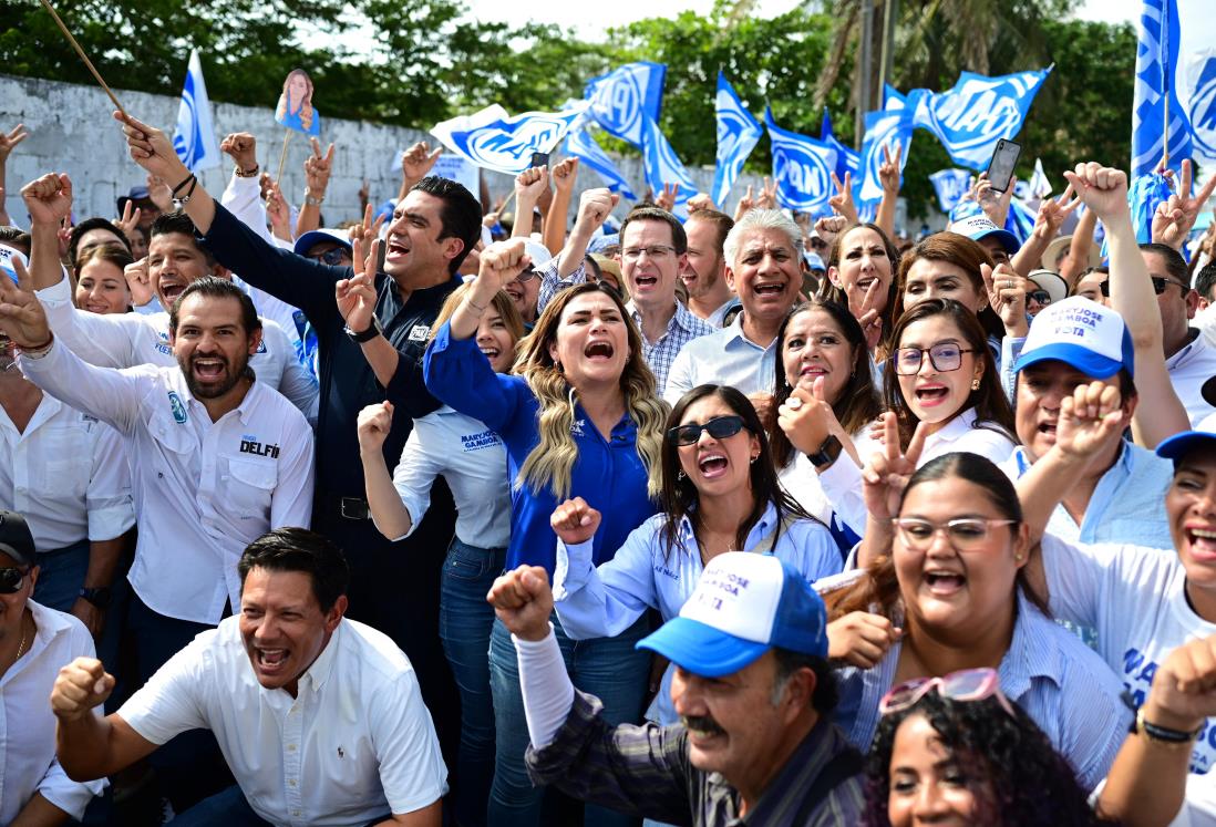 Una farsa el proceso de elección del Poder Judicial, acusó Ricardo Anaya en Boca del Río