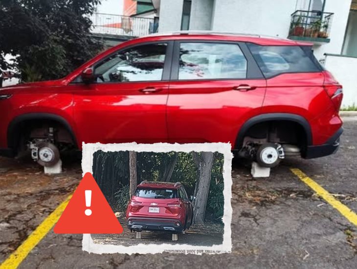 ¿Y la policía?: Roballantas desvalijan dos camionetas en Indeco Ánimas en Xalapa