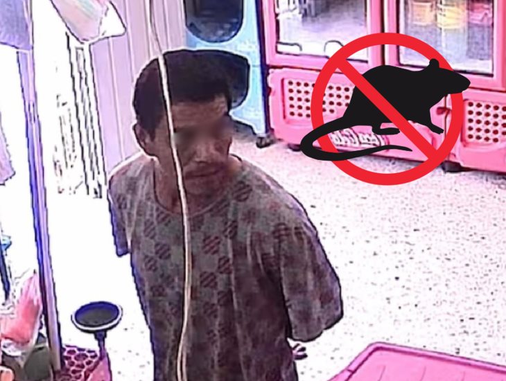 ¡Lo cacharon! Captan a sujeto robando en una tiendita de la Reserva en Xalapa 