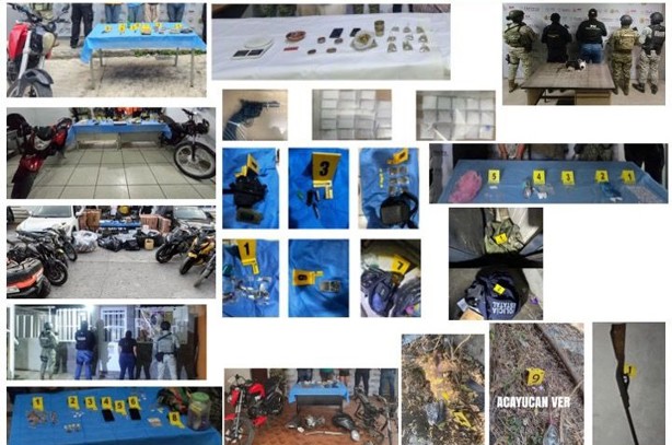 21 detenciones y 13 cateos en una semana durante operativos en Veracruz