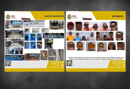 Realizan 13 cateos en el estado de Veracruz; van 21 detenidos