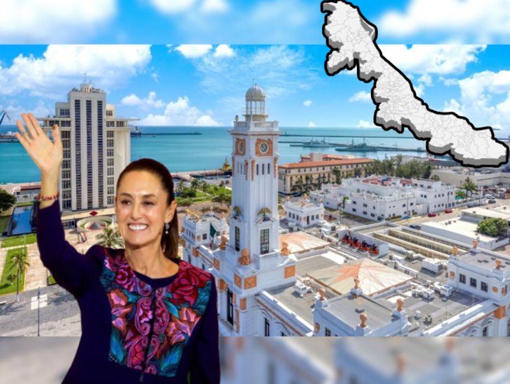 Veracruz, de los estados más visitados por Claudia Sheinbaum 