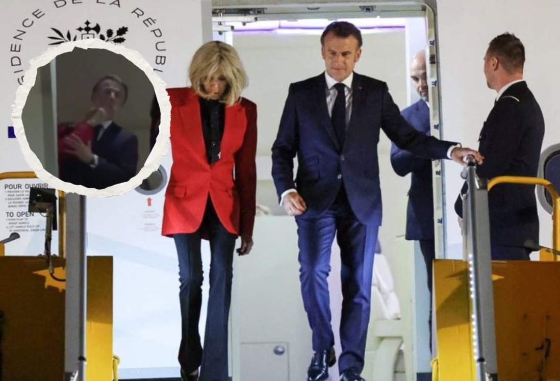 Presidente de Francia Emmanuel Macron recibe bofetada en público de su esposa |VIDEO