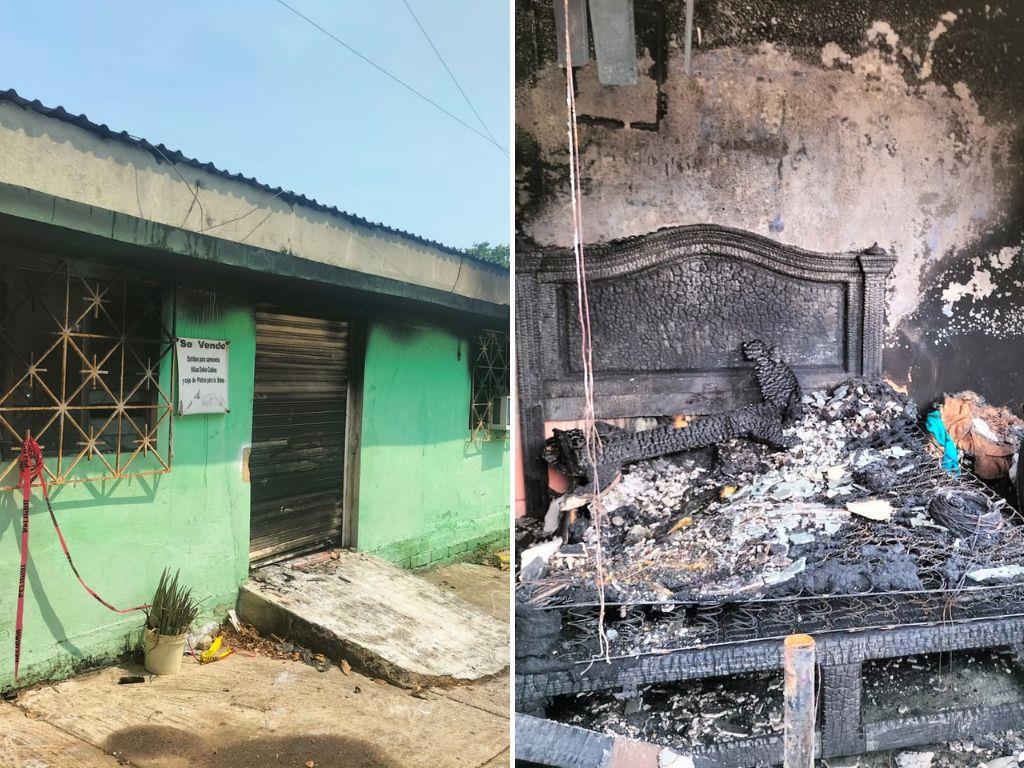 Incendio cobra la vida de un abuelito con discapacidad en Coatzacoalcos; intentaron rescatarlo sin éxito