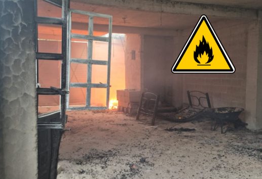 Voraz incendio en la congregación 6 de Enero de Xalapa deja una familia sin hogar