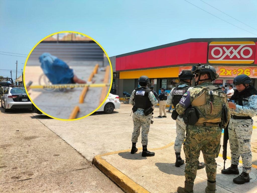 Muere indigente afuera de una tienda de conveniencia en Coatzacoalcos | VIDEO