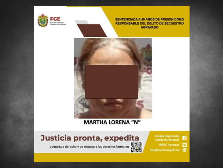 Mujer es sentenciada a 50 años de prisión; la acusan de secuestro agravado en Fortín