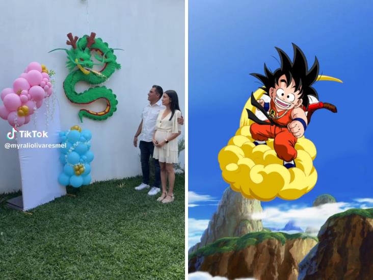 Revelan el género de su bebé al estilo Dragon Ball y se vuelven virales (+Video)