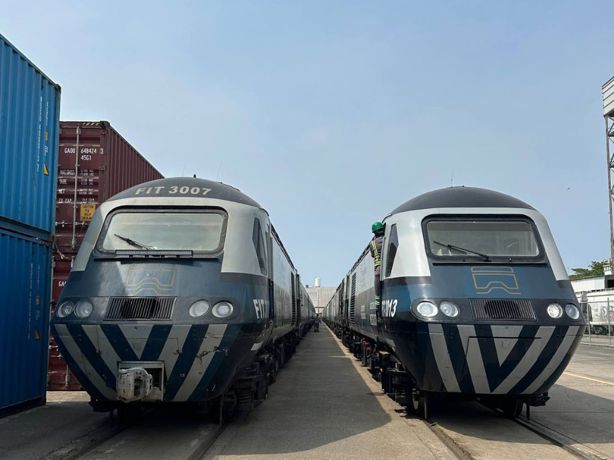 Tren Interoceánico: así son las locomotoras y vagones que llegaron a Coatzacoalcos