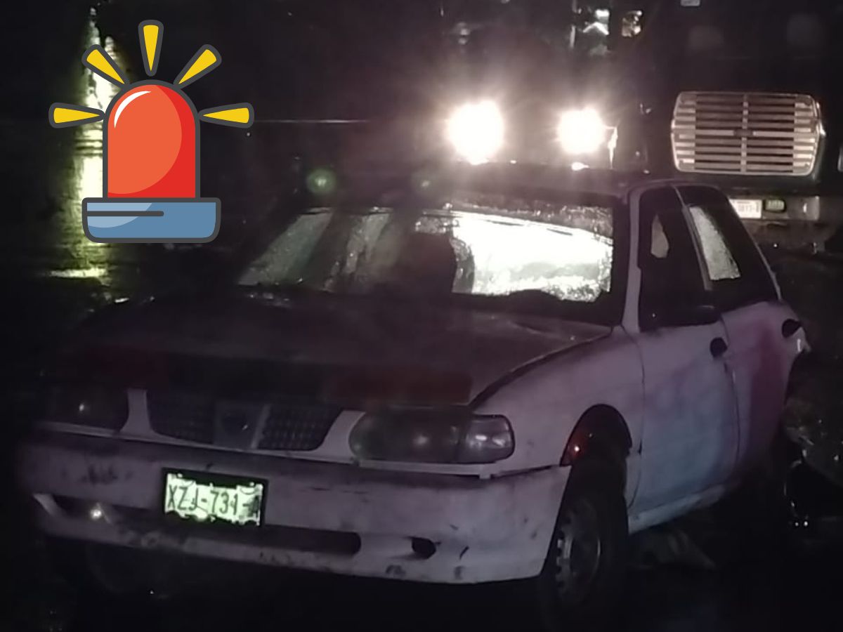 Empujaba su auto varado y termina arrollado por camión en la Xalapa-Veracruz