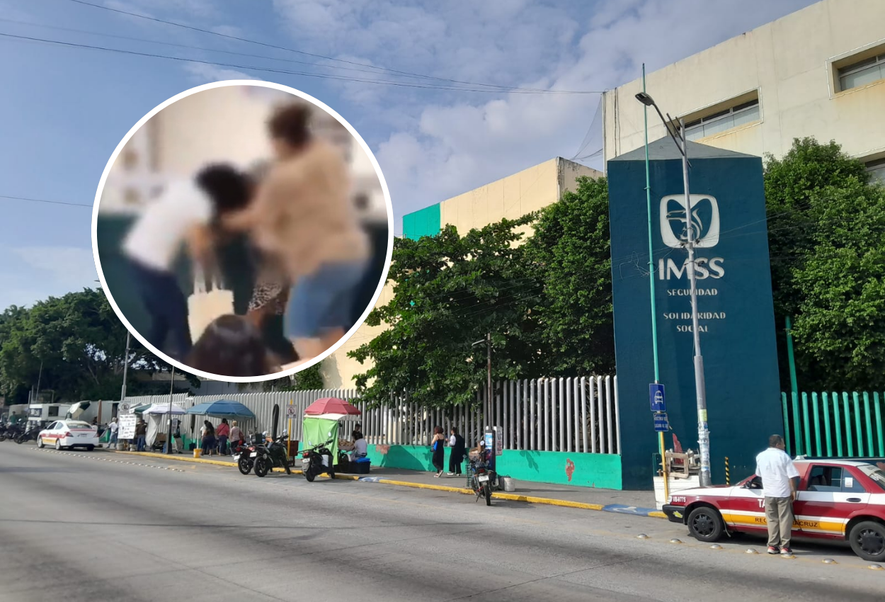 IMSS de Veracruz informa sobre la pelea entre mujeres en clínica de Díaz Mirón