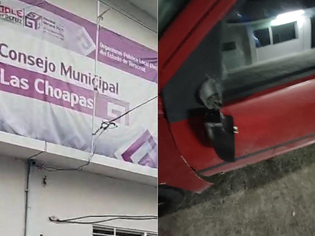 Fue a dar mantenimiento al clima del OPLE y le vandalizan su auto en Las Choapas