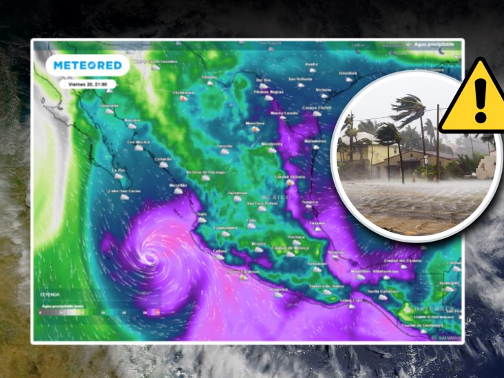 ¡Ya viene! ciclón tropical Alvin, así es como Veracruz y otros estados se verán afectados
