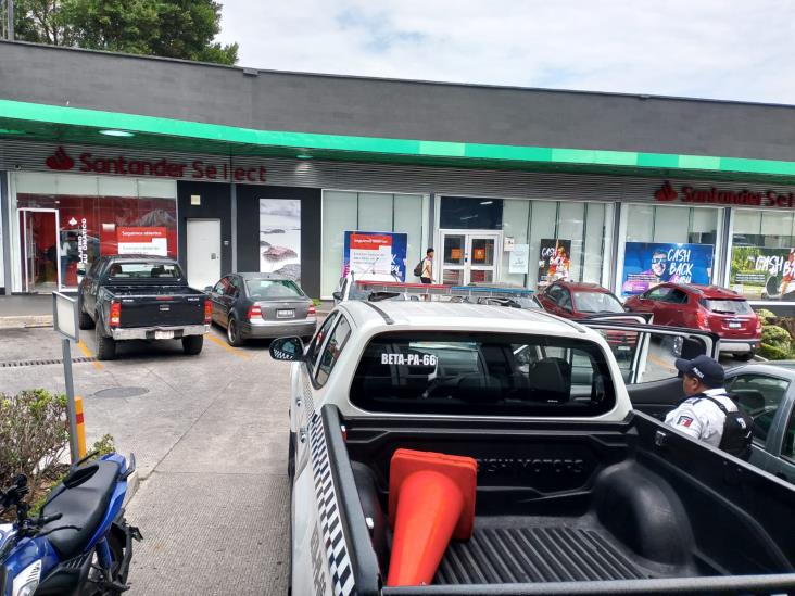 Nuevo asalto en Orizaba; ahora en banco Santander de Plaza Espinal