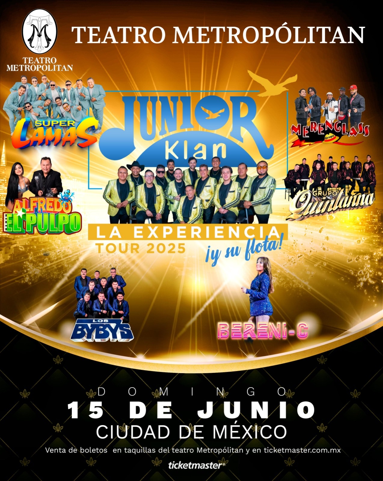 Junior Klan inicia cuenta regresiva para su show en el Teatro Metropólitan