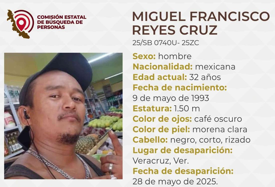Desaparece Miguel Francisco Reyes Cruz en el puerto de Veracruz