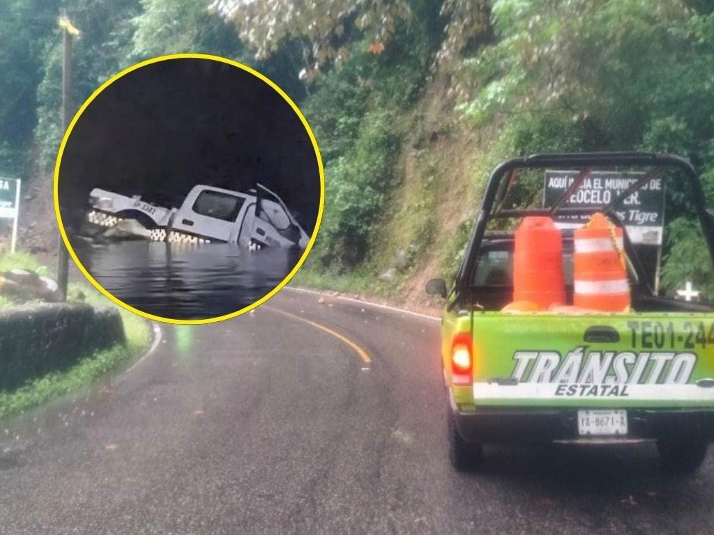 Mueren dos policías de Las Choapas tras caer en una barranca en Teocelo