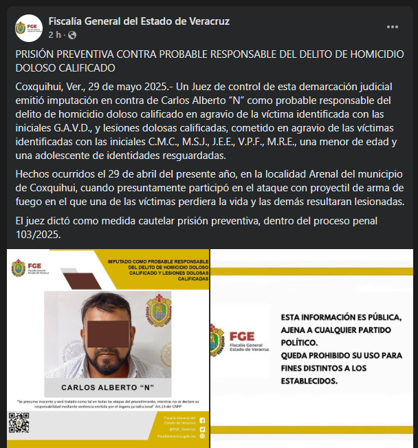 Germán Anuar Valencia: Presunto implicado se queda en prisión; familia afirma que es inocente