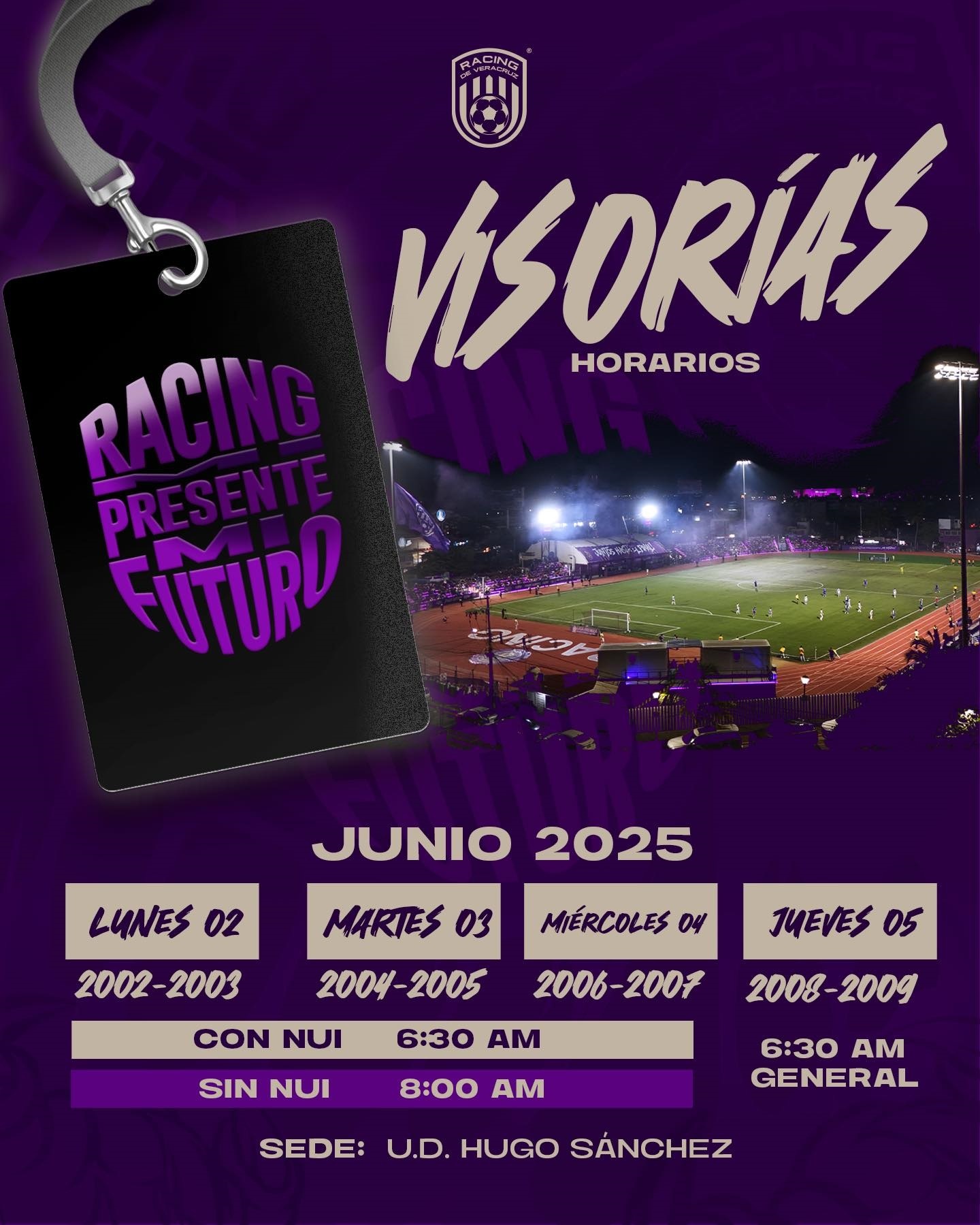 Anuncia Racing de Veracruz visorías para jóvenes