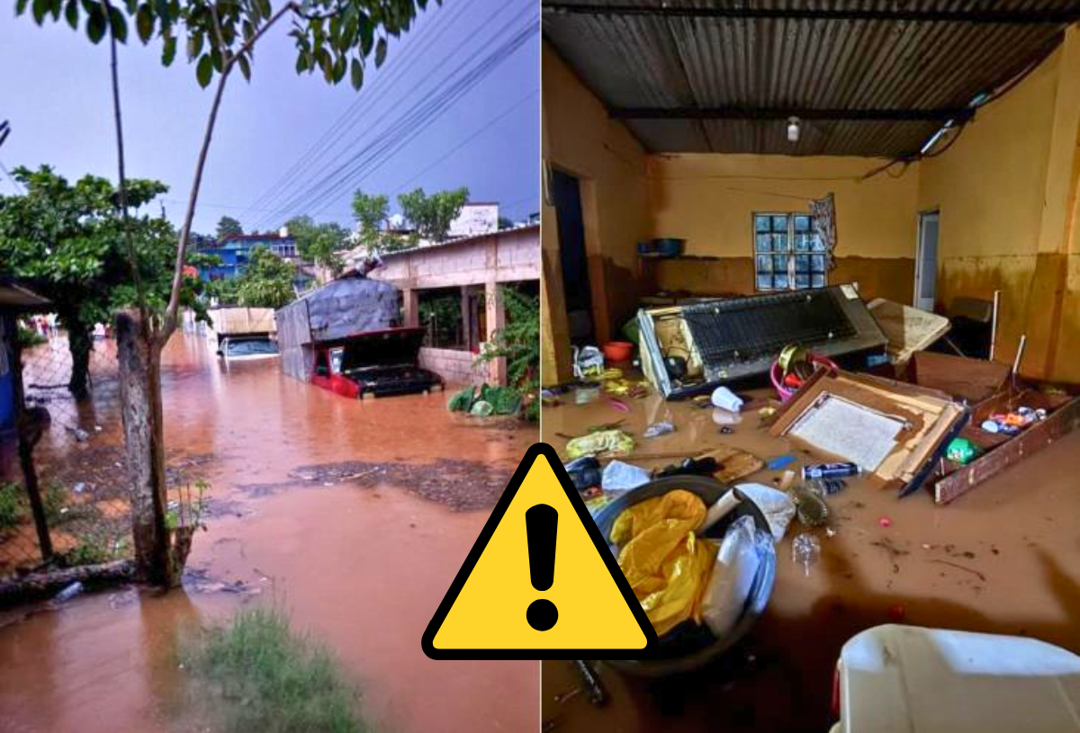 Lluvias causan daños en Acayucan, Oluta y Soconusco; alertan por más precipitaciones