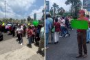 Bloquean carretera frente a la SEV en Xalapa; se desata caos vial (+VIDEO)
