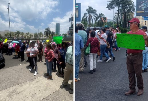 Bloquean carretera frente a la SEV en Xalapa; se desata caos vial (+VIDEO)