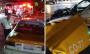 Camión de carga escapa tras chocar con taxi en Córdoba