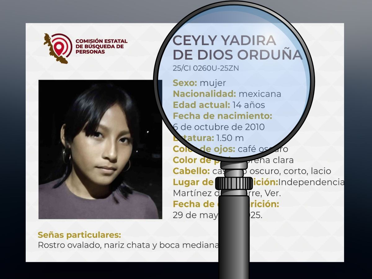 Desaparece adolescente en Martínez de la Torre; urge localizar a Ceyly Yadira